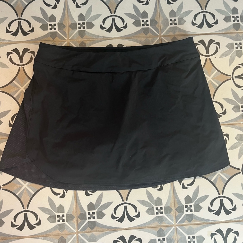 Outdoor Voices The Exercise Athletic Skort Womens M Black Elastic Waist